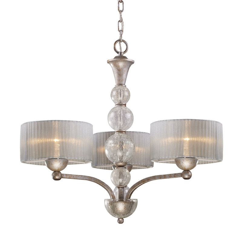Alexis - Chandelier - Antique Silver