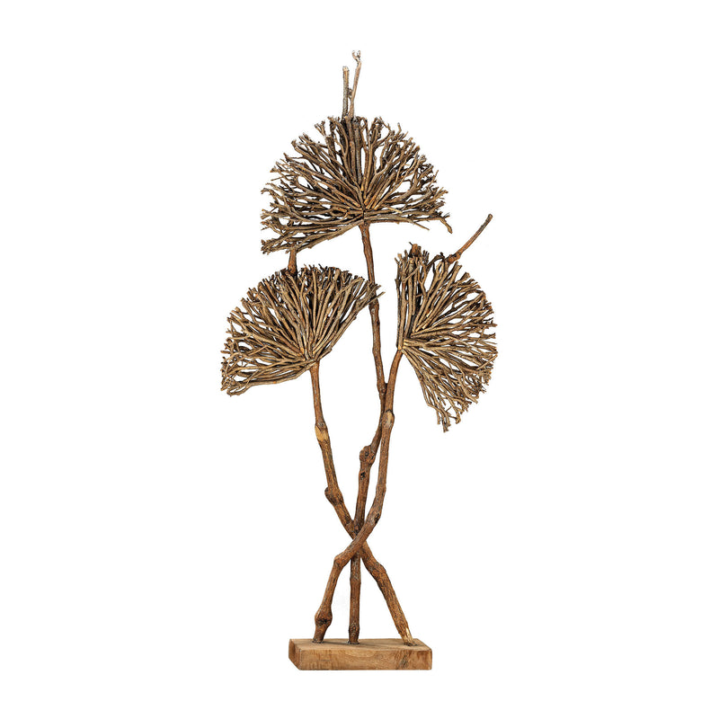 2181-022 Pensacola Wooden Botanical Fan Sculpture - Free Shipping!, Sculpture, Dimond Home, - ReeceFurniture.com - Free Local Pick Ups: Frankenmuth, MI, Indianapolis, IN, Chicago Ridge, IL, and Detroit, MI