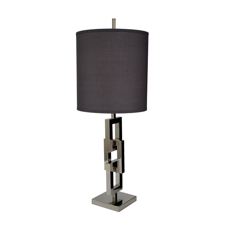 225063 Chain Link Table Lamp With Gray Shade, Table Lamp, Dimond Home, - ReeceFurniture.com - Free Local Pick Ups: Frankenmuth, MI, Indianapolis, IN, Chicago Ridge, IL, and Detroit, MI