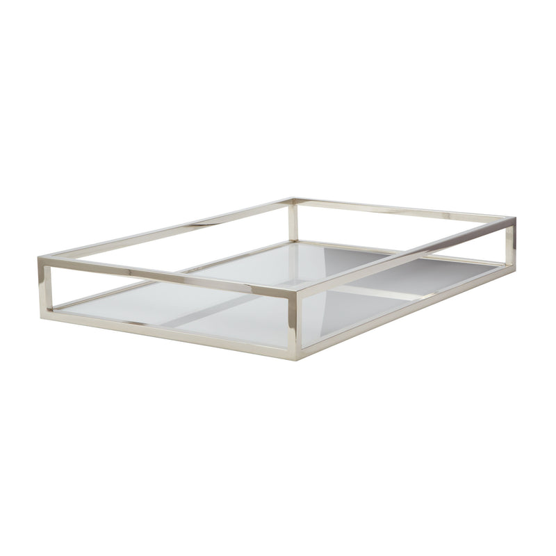 225067 White Box Rectangular Rod Tray, Tray, Dimond Home, - ReeceFurniture.com - Free Local Pick Ups: Frankenmuth, MI, Indianapolis, IN, Chicago Ridge, IL, and Detroit, MI