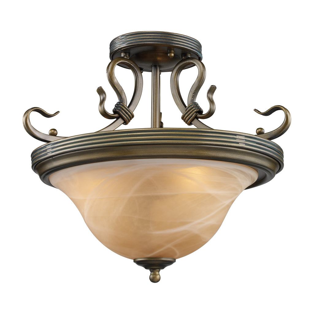 Buckingham - Semi Flush Mount - Vintage Antique