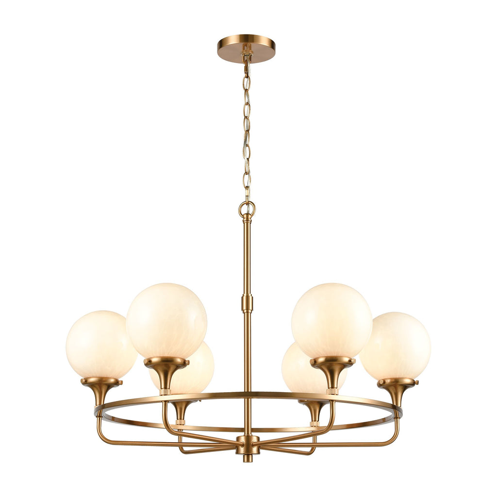 Beverly Hills - Chandelier - Satin Brass