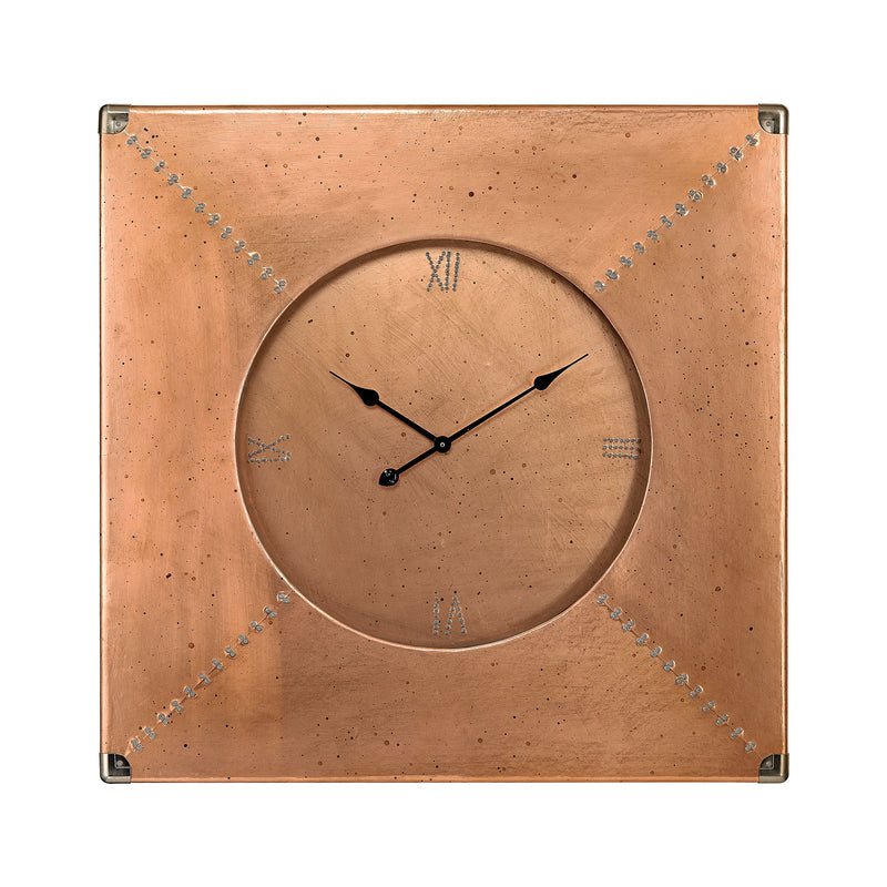 3100-008 Copper Frame Clock, Wall Clock, Dimond Home, - ReeceFurniture.com - Free Local Pick Ups: Frankenmuth, MI, Indianapolis, IN, Chicago Ridge, IL, and Detroit, MI