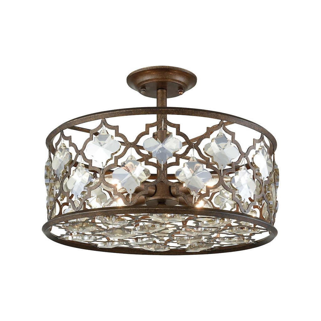 Armand - Semi Flush Mount - Weathered Bronze