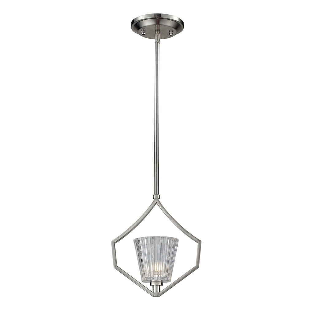 Calais - Mini Pendant - Satin Nickel
