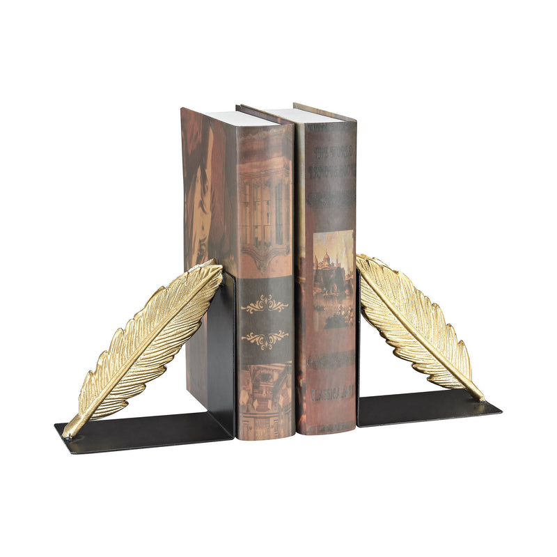 3129-1123/S2 Ferrier Bookends In Gold And Black, Bookend, Sterling, - ReeceFurniture.com - Free Local Pick Ups: Frankenmuth, MI, Indianapolis, IN, Chicago Ridge, IL, and Detroit, MI