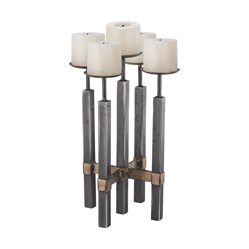 3138-215 Brutalist Candle Holder, Candle/Candle Holder, Sterling, - ReeceFurniture.com - Free Local Pick Ups: Frankenmuth, MI, Indianapolis, IN, Chicago Ridge, IL, and Detroit, MI