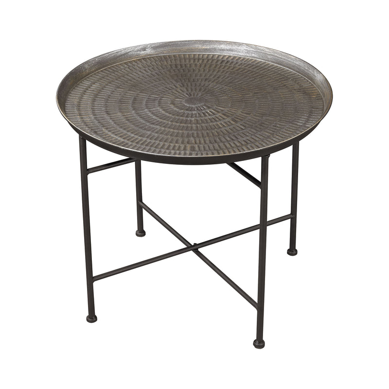 3200-009 Embossed Pewter Accent Table - Free Shipping!, Table, Sterling, - ReeceFurniture.com - Free Local Pick Ups: Frankenmuth, MI, Indianapolis, IN, Chicago Ridge, IL, and Detroit, MI