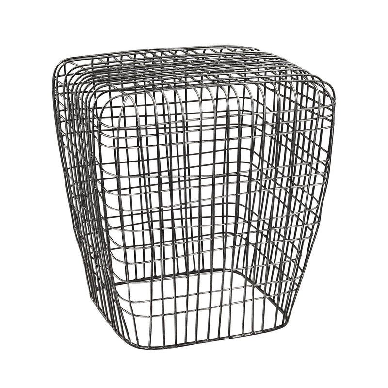 3200-014 Woven Wire Stool, Stool, Dimond Home, - ReeceFurniture.com - Free Local Pick Ups: Frankenmuth, MI, Indianapolis, IN, Chicago Ridge, IL, and Detroit, MI