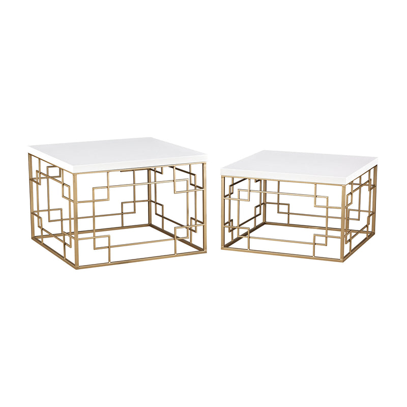 3200-105/S2 Sugar City Set of 2 Accent Tables - Free Shipping!, Table, Sterling, - ReeceFurniture.com - Free Local Pick Ups: Frankenmuth, MI, Indianapolis, IN, Chicago Ridge, IL, and Detroit, MI