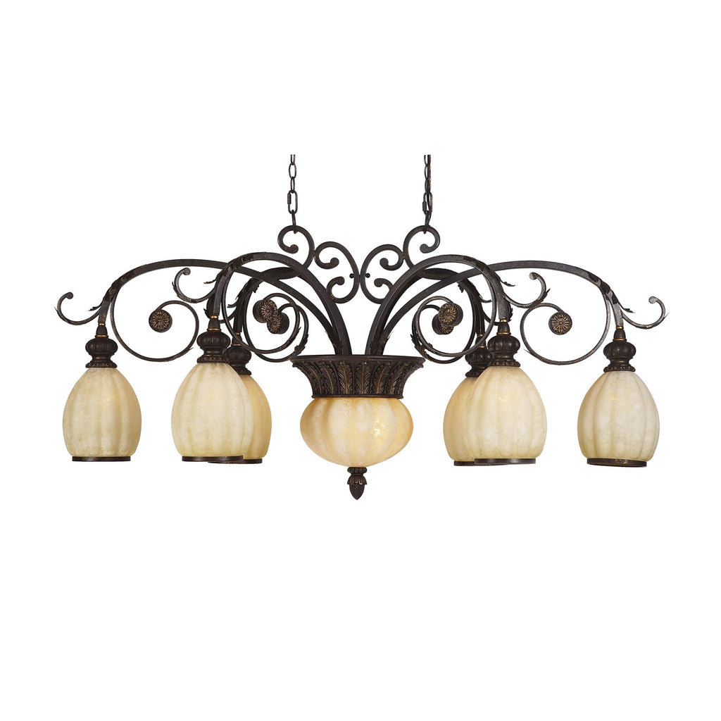 Carrollton - Chandelier - Golden Coffee