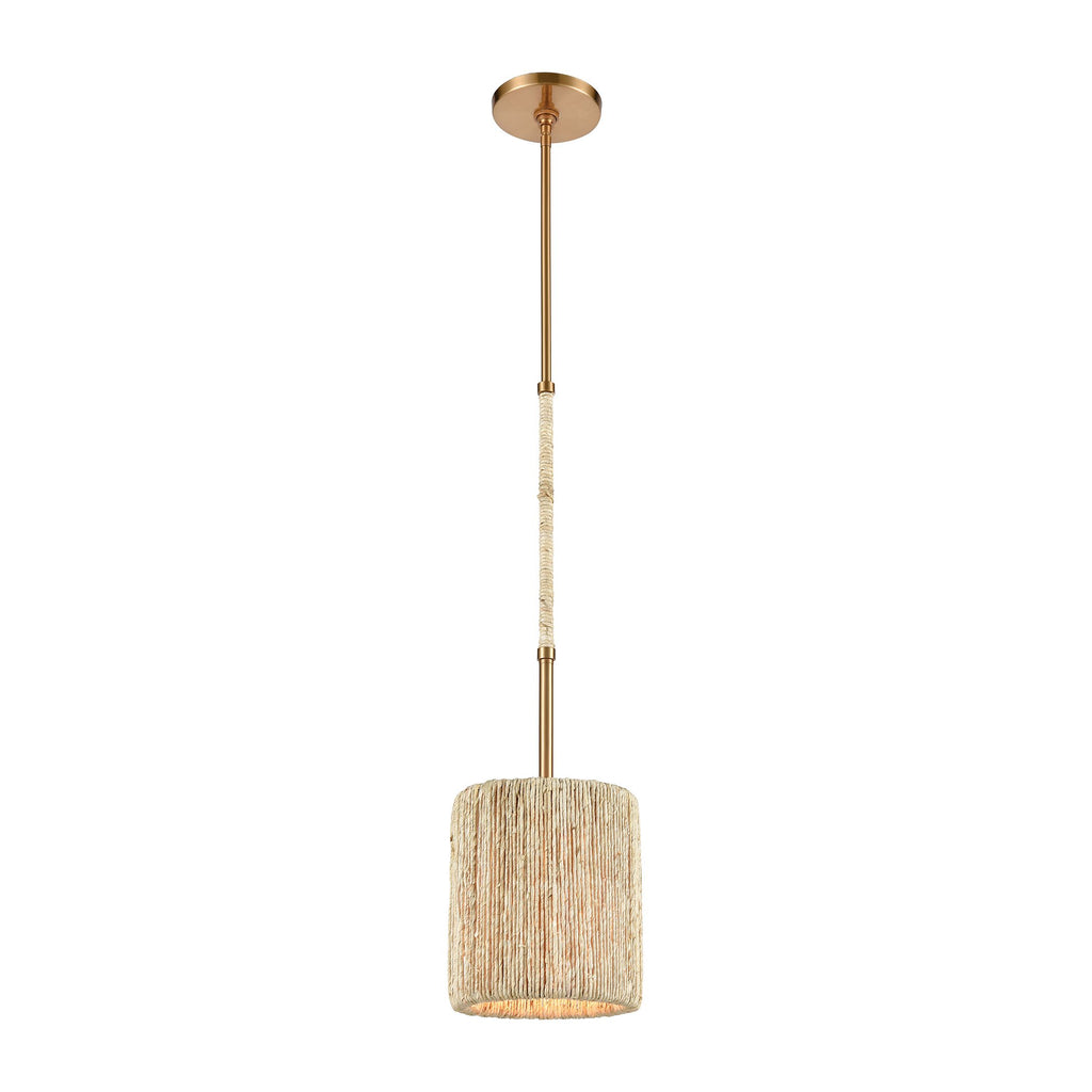 Abaca - Mini Pendant - Satin Brass