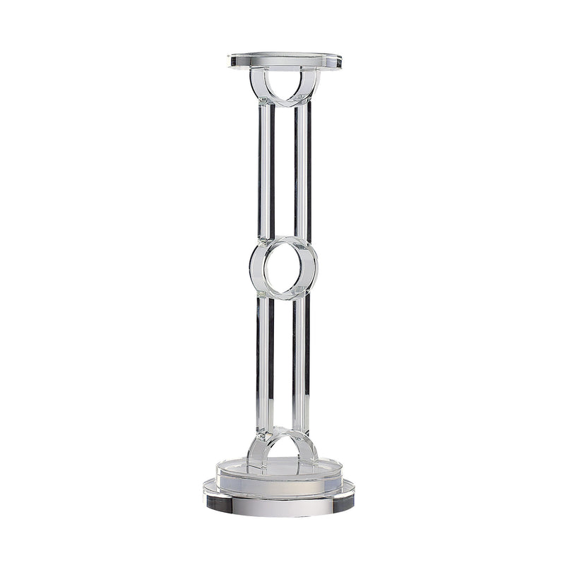 329008 Crystal Circle Candleholder - Small, Candle/Candle Holder, Dimond Home, - ReeceFurniture.com - Free Local Pick Ups: Frankenmuth, MI, Indianapolis, IN, Chicago Ridge, IL, and Detroit, MI