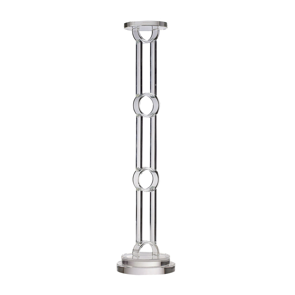 329009 Crystal Circle Candleholder - Large, Candle/Candle Holder, Dimond Home, - ReeceFurniture.com - Free Local Pick Ups: Frankenmuth, MI, Indianapolis, IN, Chicago Ridge, IL, and Detroit, MI