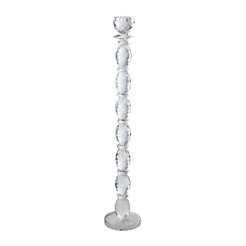 329018 Harlow Crystal Candleholder - Large, Candle/Candle Holder, Dimond Home, - ReeceFurniture.com - Free Local Pick Ups: Frankenmuth, MI, Indianapolis, IN, Chicago Ridge, IL, and Detroit, MI