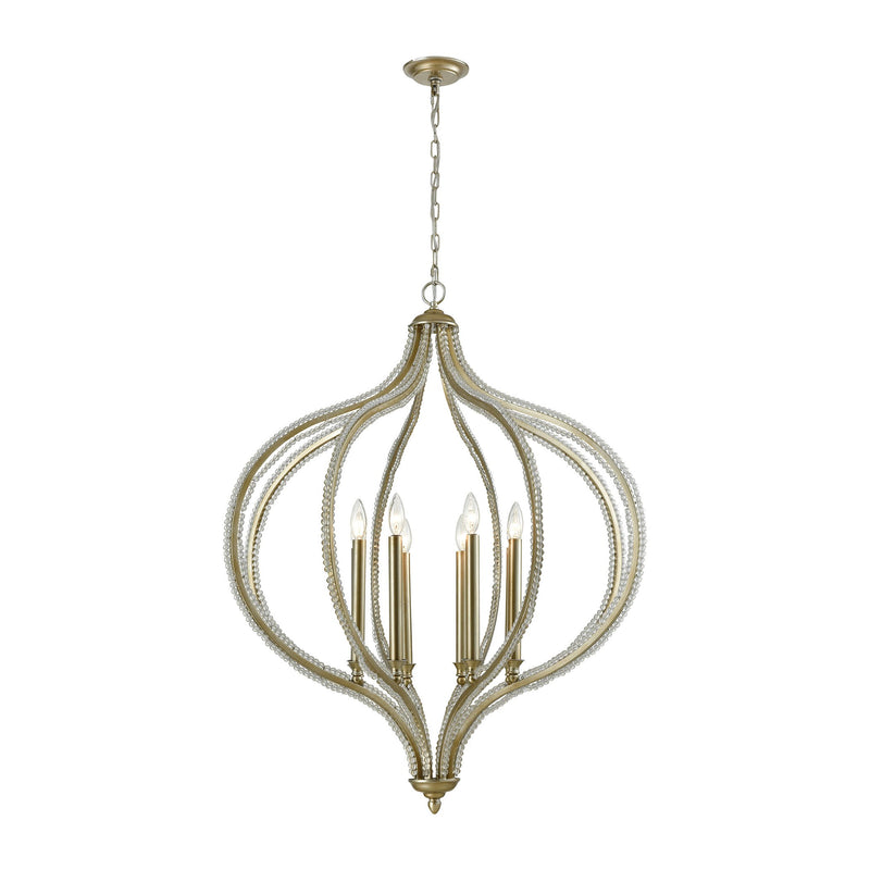 Bennington - Chandelier - Aged Silver