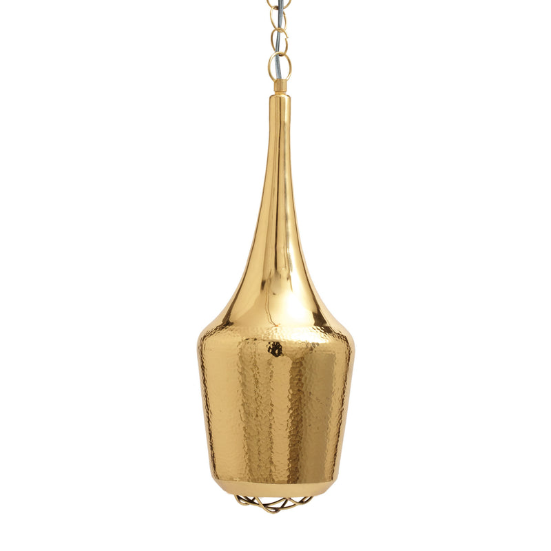 346025 Gold Hammered Pendant Lamp - Medium, Pendant, Dimond Home, - ReeceFurniture.com - Free Local Pick Ups: Frankenmuth, MI, Indianapolis, IN, Chicago Ridge, IL, and Detroit, MI