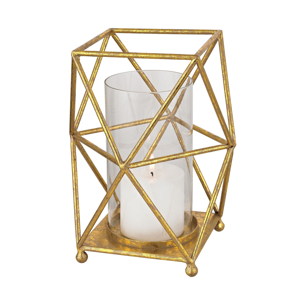 351-10172 Hexagonal Prism Hurricane, Candle/Candle Holder, Sterling, - ReeceFurniture.com - Free Local Pick Ups: Frankenmuth, MI, Indianapolis, IN, Chicago Ridge, IL, and Detroit, MI