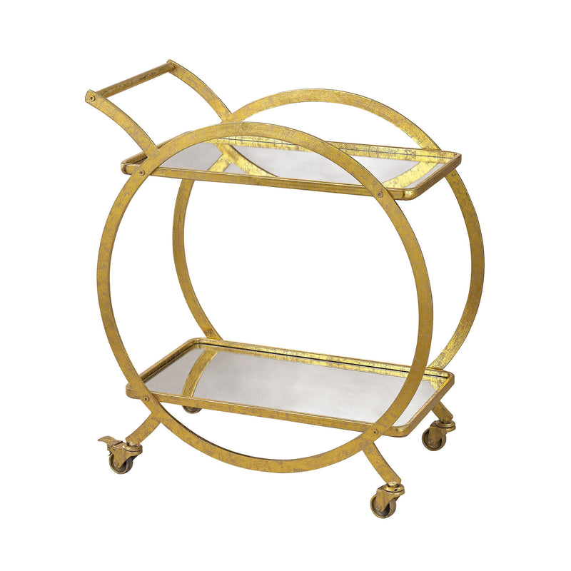 351-10212 Ring Bar Cart - Free Shipping!, Server, Sterling, - ReeceFurniture.com - Free Local Pick Ups: Frankenmuth, MI, Indianapolis, IN, Chicago Ridge, IL, and Detroit, MI