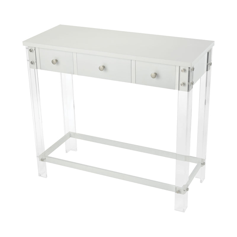 351-10292 Kamchatka 3-Drawer Console - Free Shipping!, Table, Sterling, - ReeceFurniture.com - Free Local Pick Ups: Frankenmuth, MI, Indianapolis, IN, Chicago Ridge, IL, and Detroit, MI