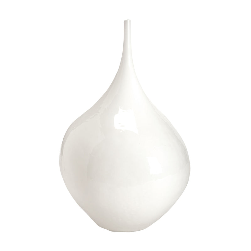 374001 White Hand Blown Bottle - Small, Vase/Urn, Dimond Home, - ReeceFurniture.com - Free Local Pick Ups: Frankenmuth, MI, Indianapolis, IN, Chicago Ridge, IL, and Detroit, MI