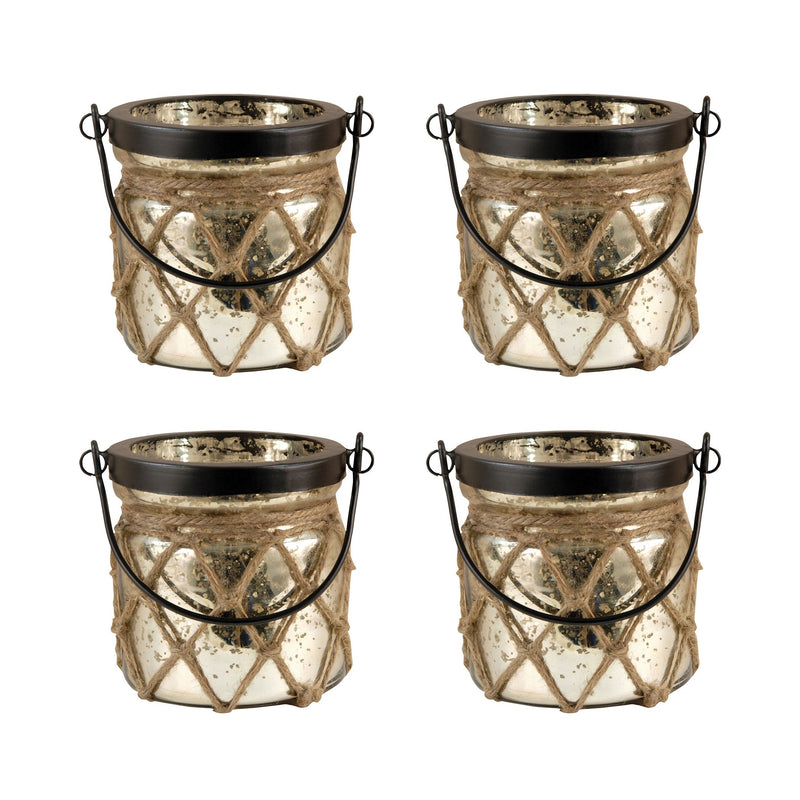401558 - Candice Lanterns in Antique Wheat (Set of 4)
