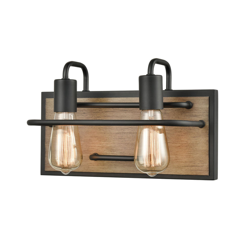 Copley - Vanity Light - Matte Black, Aspen, Aspen