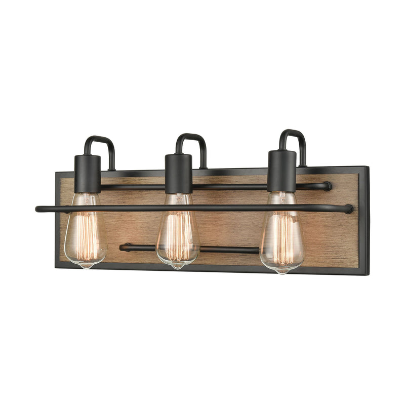 Copley - Vanity Light - Matte Black, Aspen, Aspen