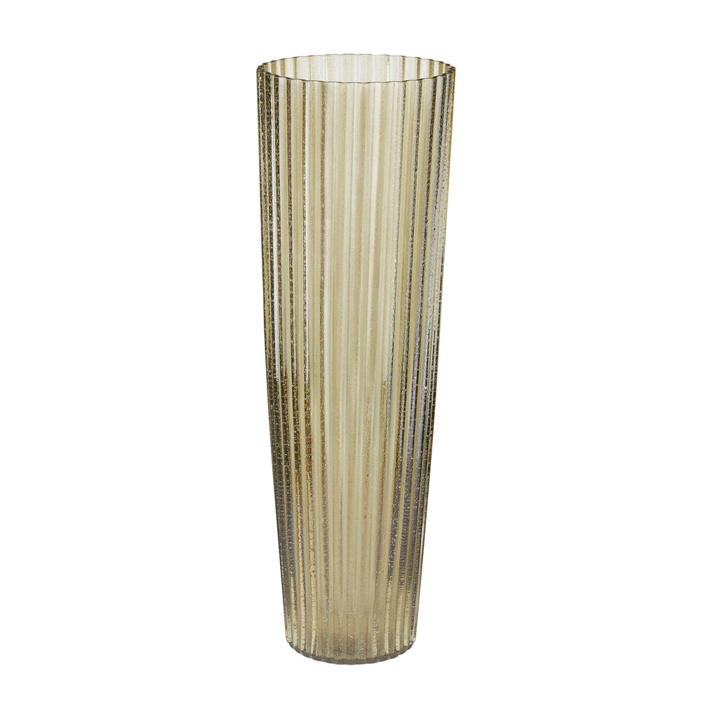 464050 Champagne Fizz Fluted Vase, Vase/Urn, Dimond Home, - ReeceFurniture.com - Free Local Pick Ups: Frankenmuth, MI, Indianapolis, IN, Chicago Ridge, IL, and Detroit, MI