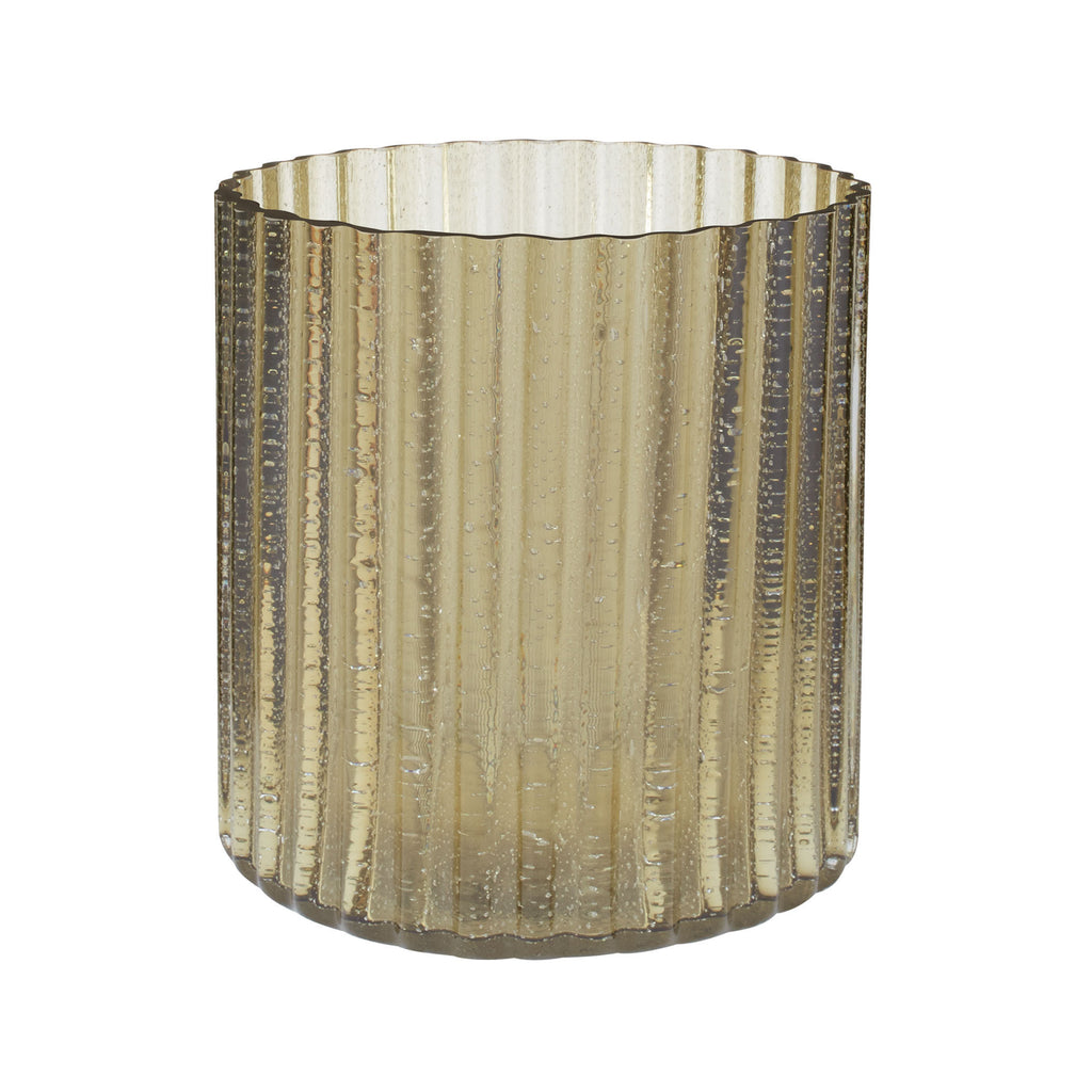 464064 Champagne Fizz Fluted Votive - Small, Candle/Candle Holder, Dimond Home, - ReeceFurniture.com - Free Local Pick Ups: Frankenmuth, MI, Indianapolis, IN, Chicago Ridge, IL, and Detroit, MI