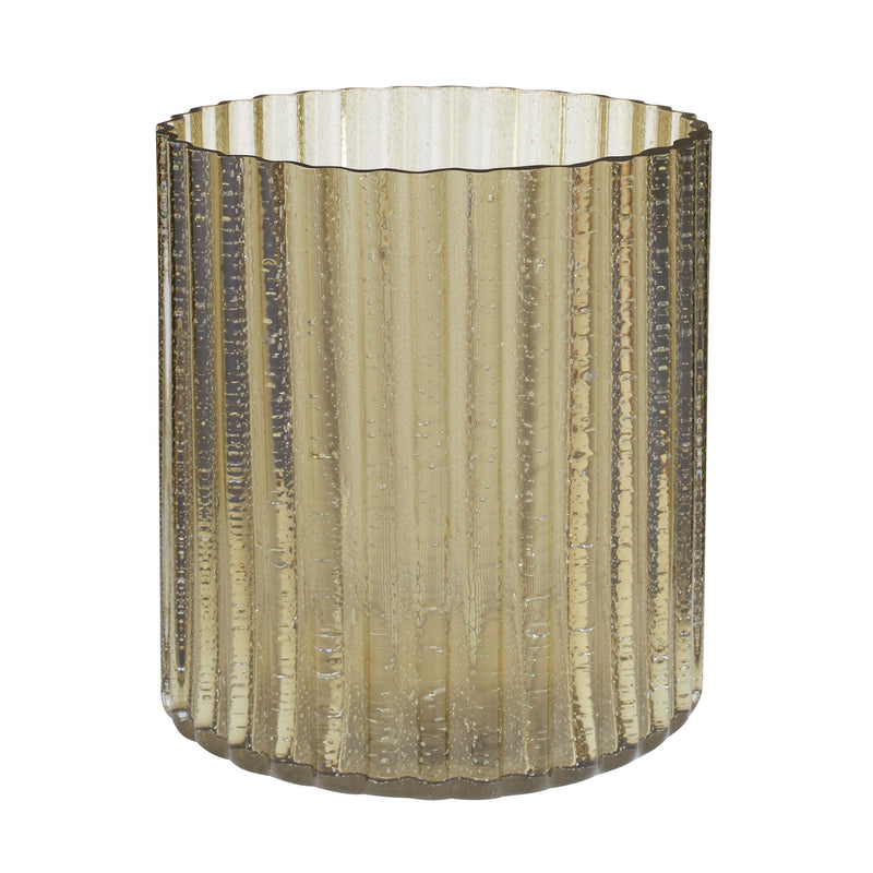464065 Champagne Fizz Fluted Votive - Large, Candle/Candle Holder, Dimond Home, - ReeceFurniture.com - Free Local Pick Ups: Frankenmuth, MI, Indianapolis, IN, Chicago Ridge, IL, and Detroit, MI