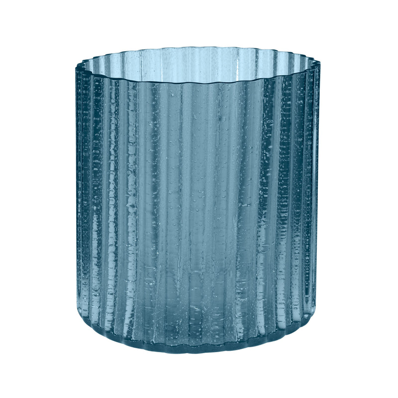 464066 Marine Fizz Fluted Votive - Small, Candle/Candle Holder, Dimond Home, - ReeceFurniture.com - Free Local Pick Ups: Frankenmuth, MI, Indianapolis, IN, Chicago Ridge, IL, and Detroit, MI