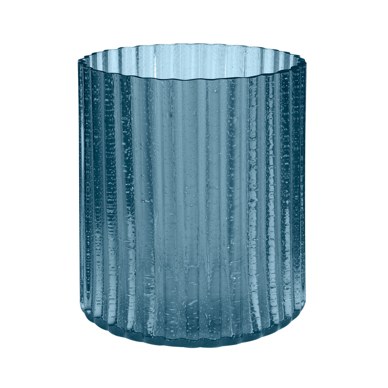 464067 Marine Fizz Fluted Votive - Large, Candle/Candle Holder, Dimond Home, - ReeceFurniture.com - Free Local Pick Ups: Frankenmuth, MI, Indianapolis, IN, Chicago Ridge, IL, and Detroit, MI