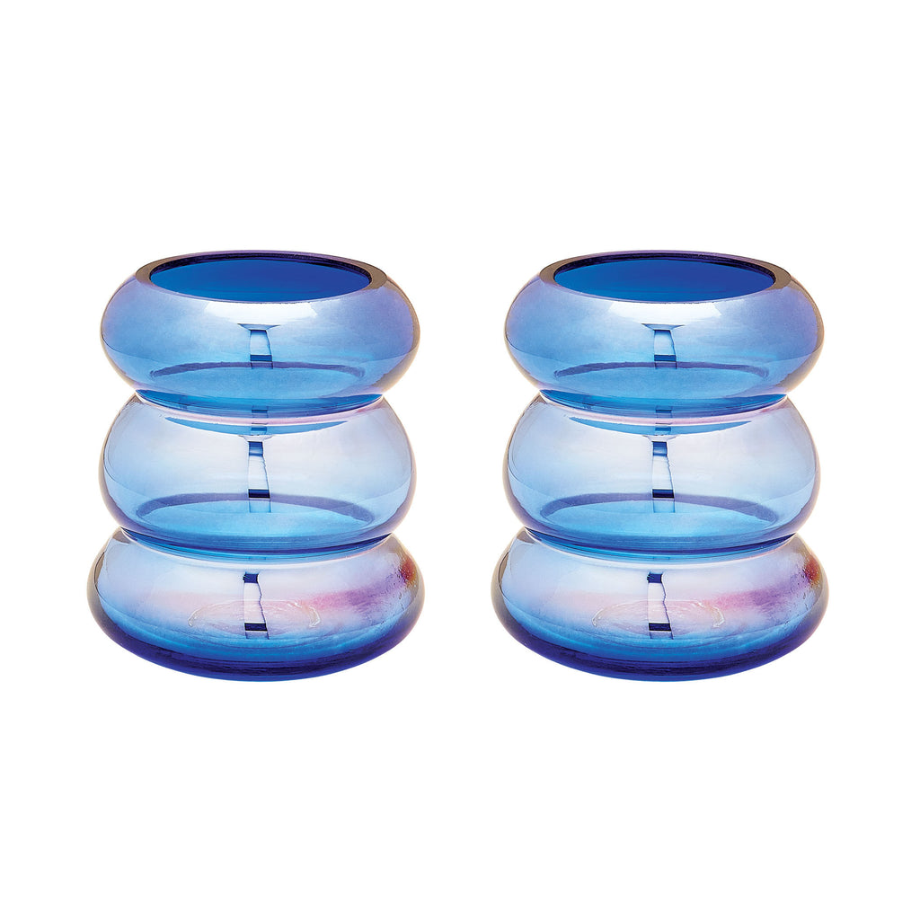 464074/S2 Cobalt Ring Vase - Set of 2, Vase/Urn, Dimond Home, - ReeceFurniture.com - Free Local Pick Ups: Frankenmuth, MI, Indianapolis, IN, Chicago Ridge, IL, and Detroit, MI