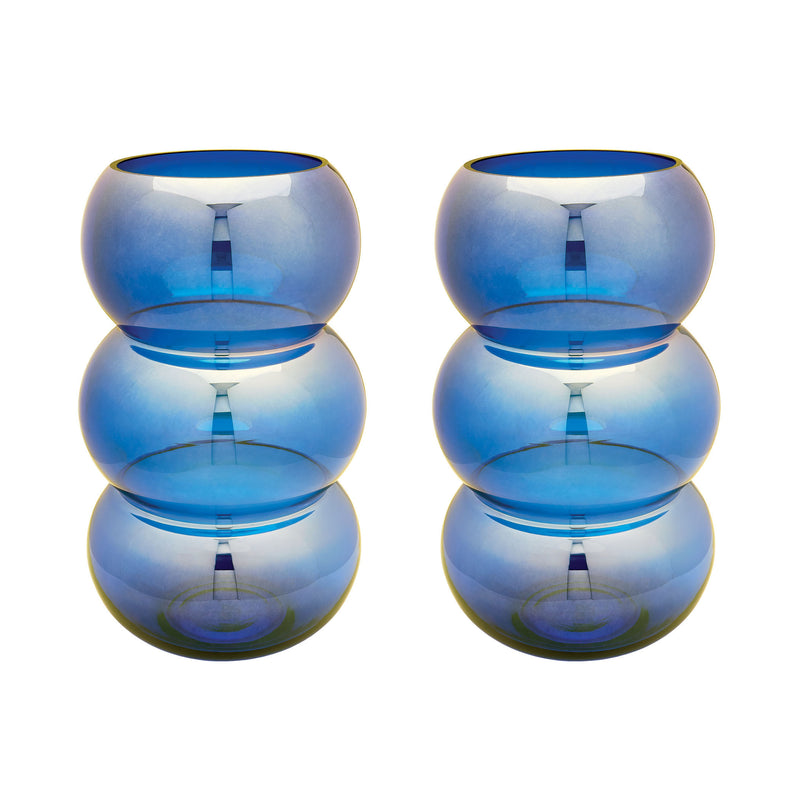 464075/S2 Cobalt Ring Votives - Set of 2, Candle/Candle Holder, Dimond Home, - ReeceFurniture.com - Free Local Pick Ups: Frankenmuth, MI, Indianapolis, IN, Chicago Ridge, IL, and Detroit, MI