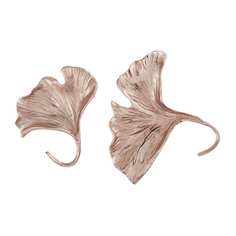 468-041/S2 Rose Gold Ginkgo Wall Leaf, Wall Decor, Dimond Home, - ReeceFurniture.com - Free Local Pick Ups: Frankenmuth, MI, Indianapolis, IN, Chicago Ridge, IL, and Detroit, MI