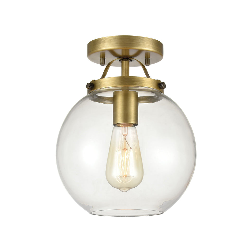 Bernice - Semi Flush Mount - Brushed Antique Brass
