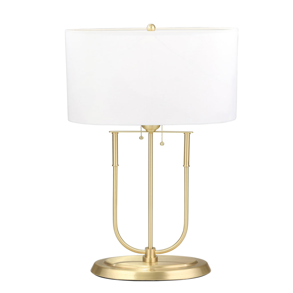 Metal Table Lamp 29", Gold