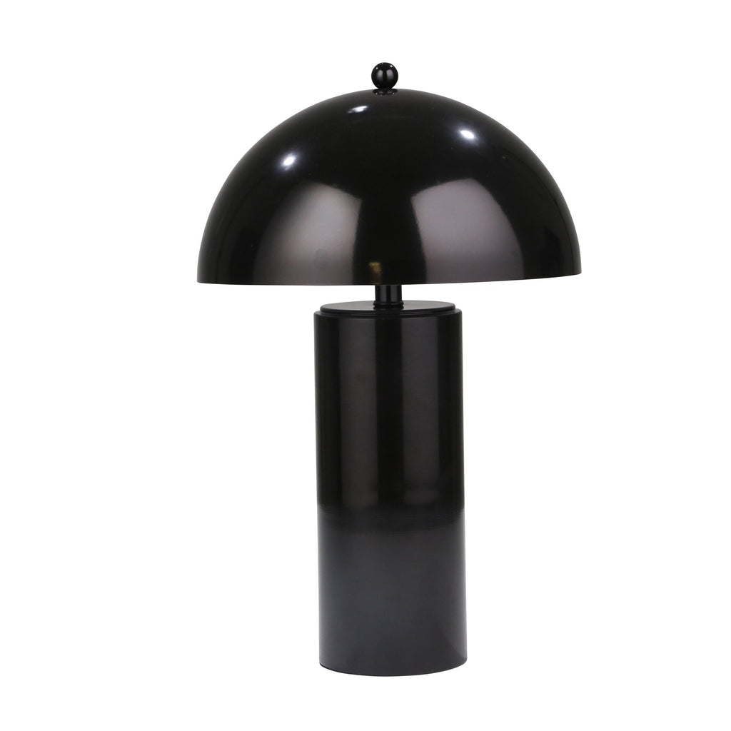 Metal Dome Table Lamp 22",Black