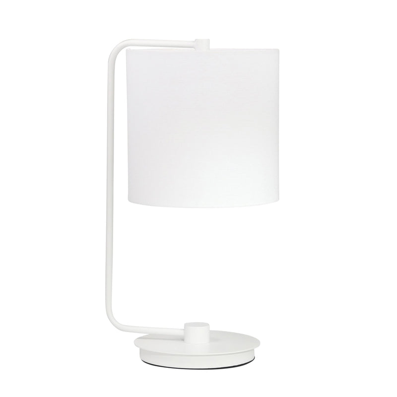 Metal Table Lamp 21", White