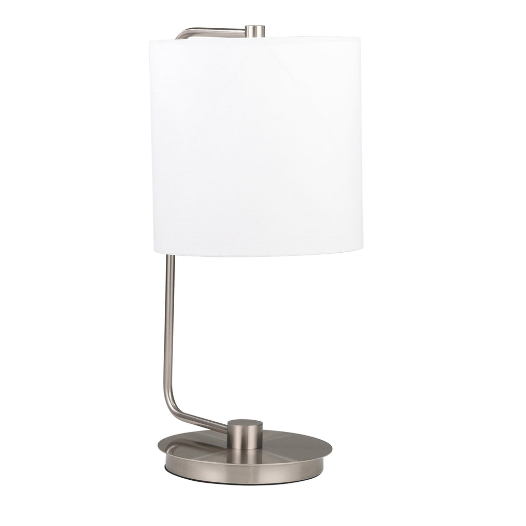 Metal Table Lamp 21", Silver
