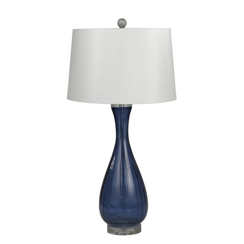 Art Glass 32" Table Lamp, Blue