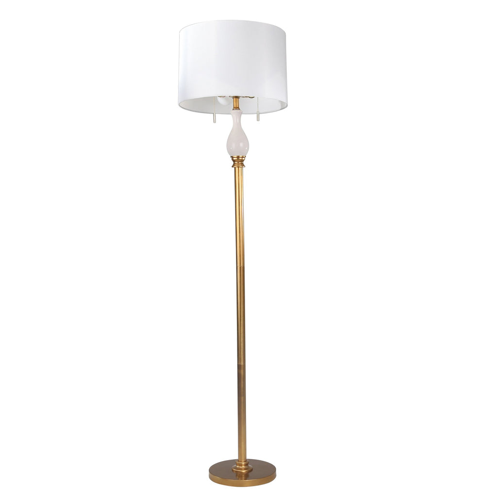 Metal 64" Floor Lamp , Gold