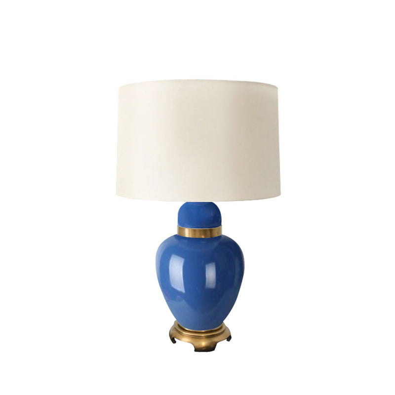 Glass 29" Urn Table Lamp, Blue