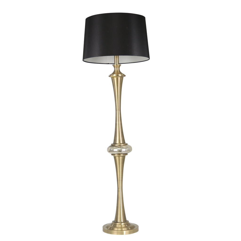 Metal 59" Modern Floor Lamp, Gold