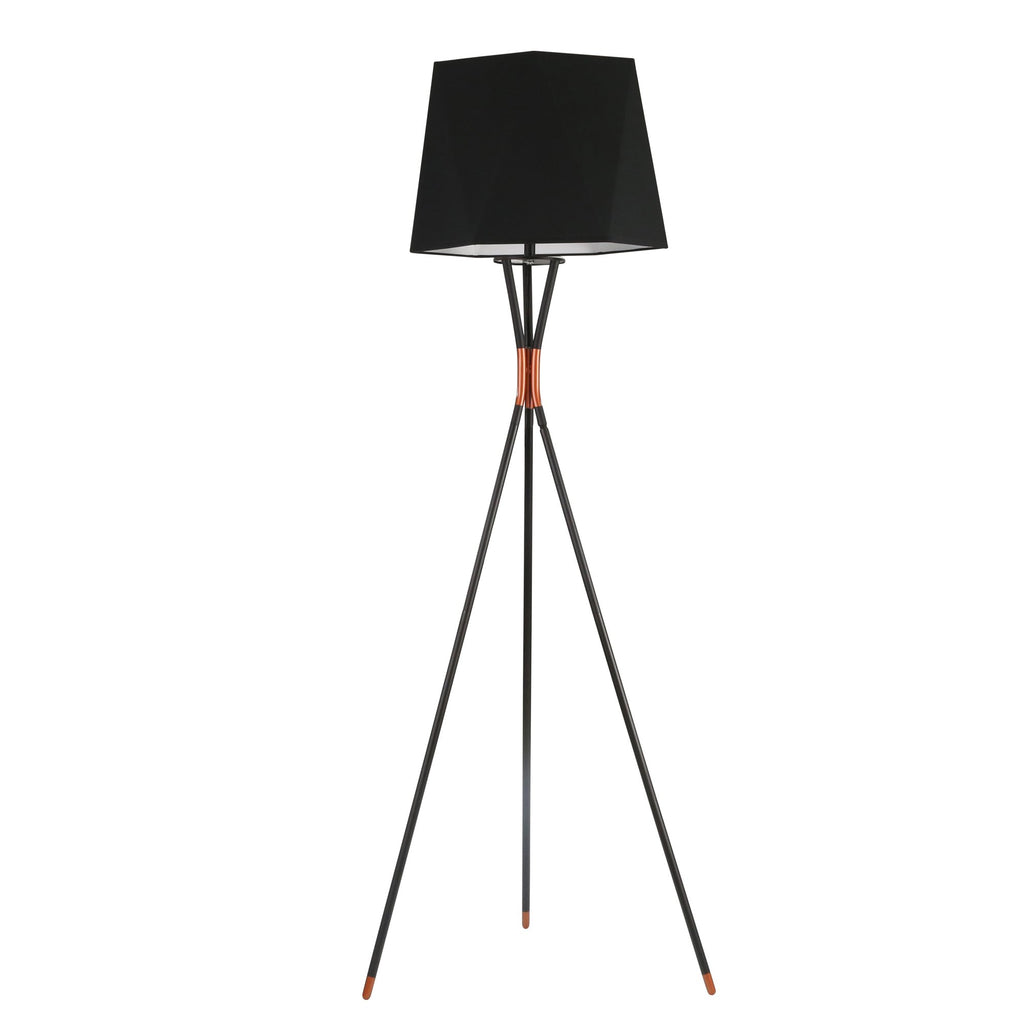 Metal 60" Tripod Floor Lamp, Black