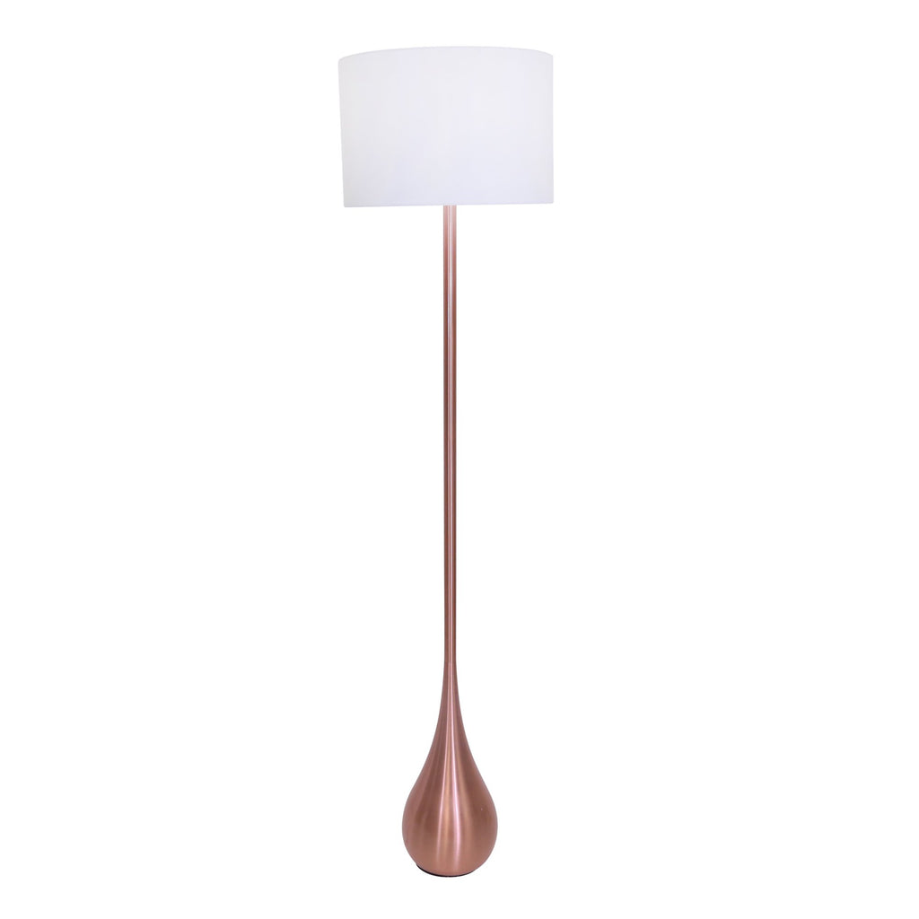 Metal 60" Tear Drop Floor Lamp, Copper