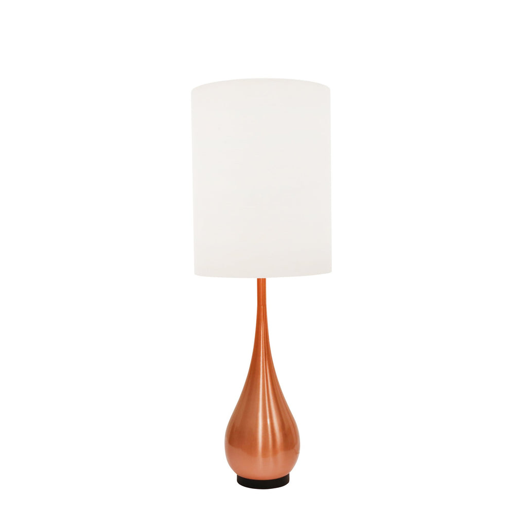 Metal 40" Tear Drop Floor Lamp, Copper