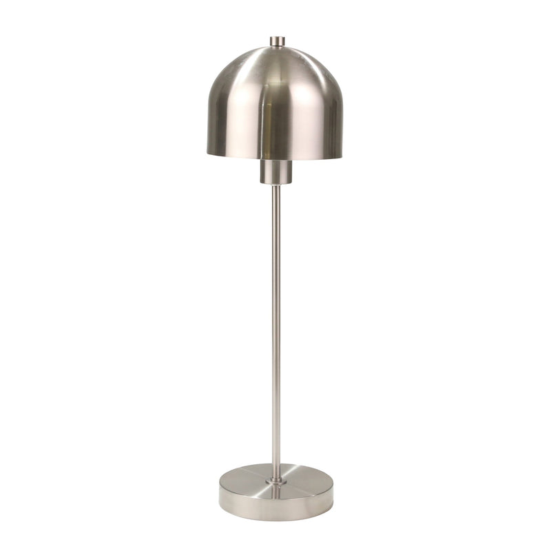 Metal 25" Mushroom Table Lamp,Silver