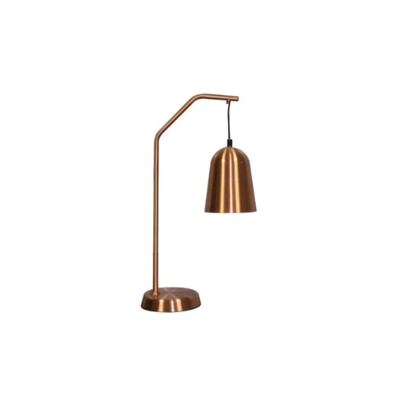 Metal 23" Drop Shade Table Lamp, Copper